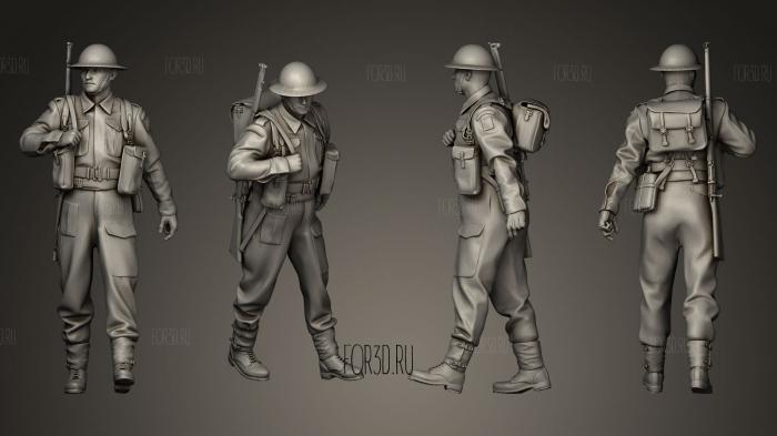 Британские солдаты 3d stl модель для ЧПУ